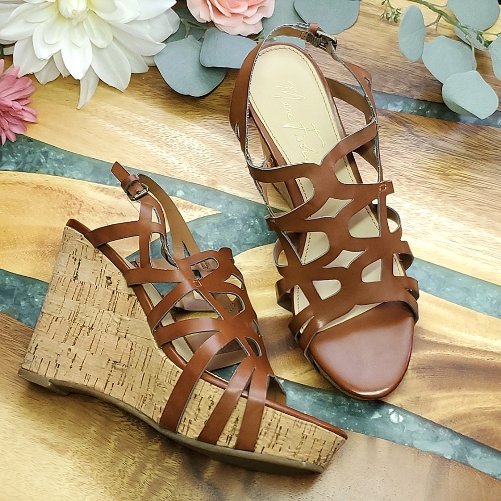 Marc Fisher Cork Heel Wedges | Size 7M
